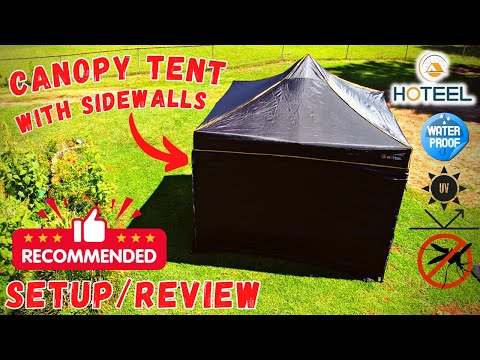 Pop Up Canopy with Sidewalls 10x10  - Setup/Review