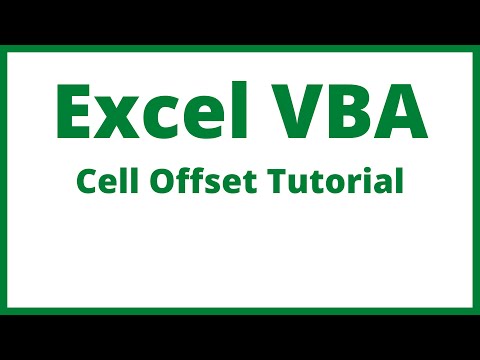 Excel VBA - How To Use Cell Offset