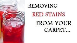 DIY: Removing Red Stains From Carpet