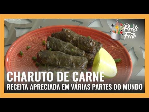 CHARUTO DE CARNE: RECEITA APRECIADA EM VÁRIAS PARTES DO MUNDO