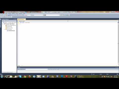 Visual C   2010 Tutorial 1   Hello World   YouTube