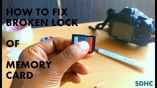 How to fix sd card lock switch (broken lock, card error, no memory card)