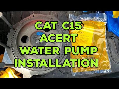 Installing CAT C15 Acert Water Pump