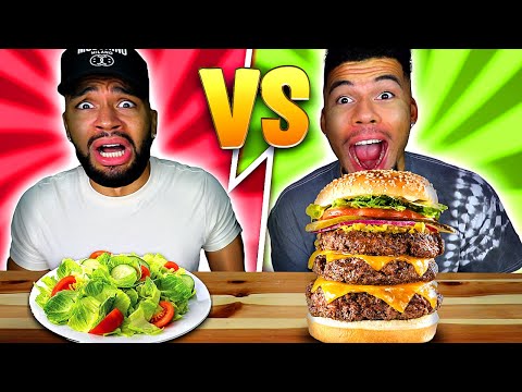 GESUND VS UNGESUND CHALLENGE !!!