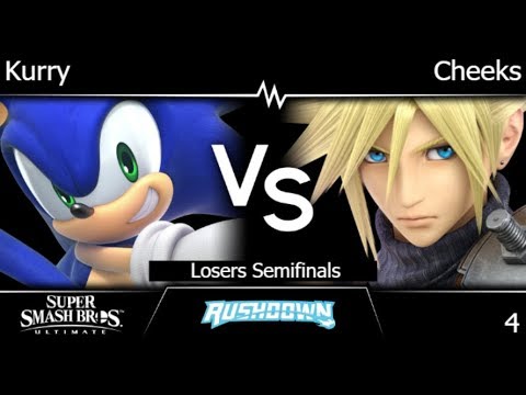 Rushdown 4 - SM | Kurry (Sonic) vs FRKS | Cheeks (Cloud) Losers Semifinals - SSBU
