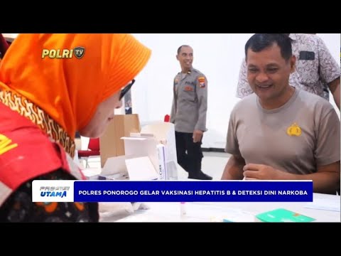 POLRES PONOROGO VAKSINASI HEPATITIS B PARA ANGGOTA