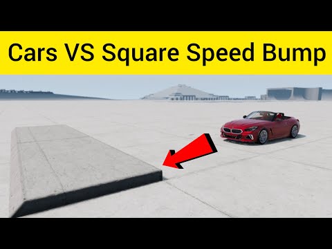 Cars VS Square Speed Bump #1 - BeamNG Drive