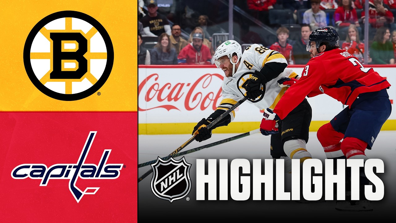 Bruins vs. Capitals | NHL Highlights | March 14, 2026
