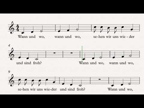 Wann und wo KANON 3 STIMME