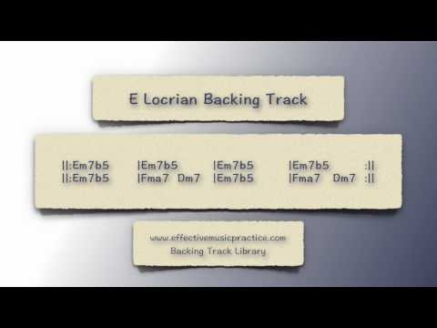 E Locrian Mode Backing Track