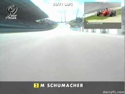 M.Schumacher Goes off in the 1998 Austrian Gp