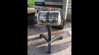 How to make a propane tank grill