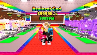 DESBLOQUEEI a NOVA BASE RAINBOW usando os BRAINROTS MAIS RAROS do JOGO! 🌈🧠