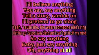 Wade Bowen - Say Anything (Acoustic) (karaoke) (by request)