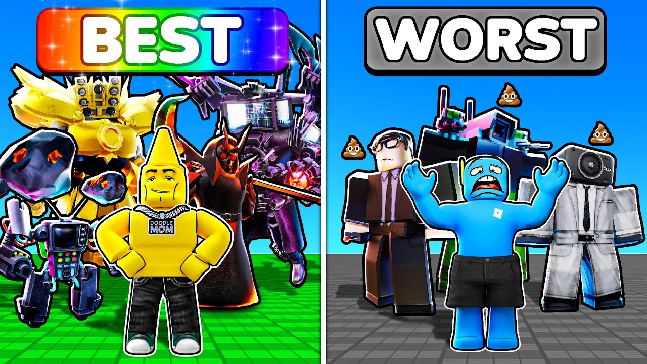 WORST Team vs BEST Team in Toilet Tower Defense!