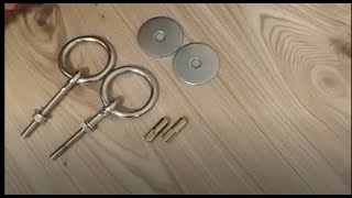 1- Yoga Hamaklarında tavan aparatları #mapa #dübel #pul/ Tavana en kolay dübel takma yöntemi