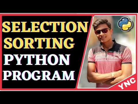 Selection Sort Python Hindi Urdu Ync