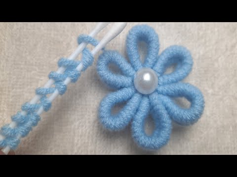 Amazing Woolen Craft Ideas with Cotton Buds - Easy Woolen Flower Making