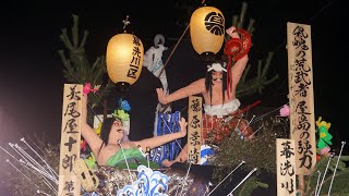 令和4年度土崎港曳山祭り　幕洗川1区の御幸山車と戻り山車