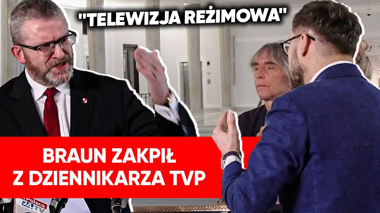 Spięcie Brauna z dziennikarzem TVP Info. "Tego nawet za okupacji niemieckiej nie było"