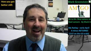 APR 7 libertymsg  Rating Governor Lamont -- 2 reason for A-