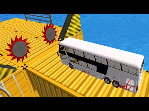 Impossible Obstacles Bus Stunt Driving - Crazy Bus Driving Gameplay Android iOS