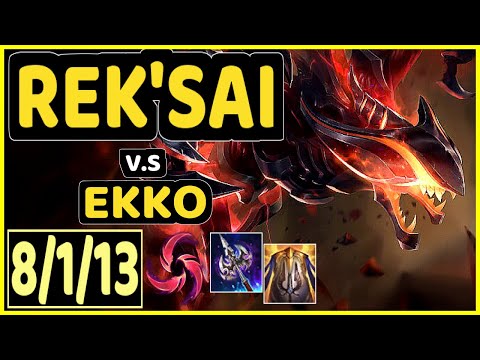 CBOI (REK'SAI) vs EKKO - 8/1/13 KDA JUNGLE GAMEPLAY - EUW Ranked GRANDMASTER
