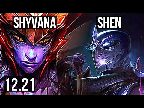 SHYVANA vs SHEN (TOP) | 6/1/9, 1100+ games, 1.4M mastery | EUW Grandmaster | 12.21