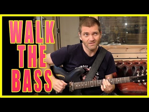 JAZZ GUITAR LESSON - WALKING BASS LINES