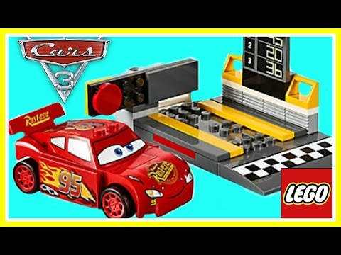 Lego Juniors Disney Pixar Cars 3 TOYS!  Lightning McQueen Speed Launcher 10730!  Kids Video!