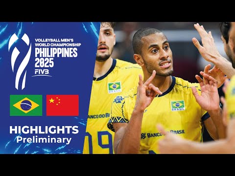👉 🇧🇷 BRAZIL vs 🇨🇳 CHINA | Highlights | Men’s Volleyball World Championship 2025 🏐🔥 [4K]