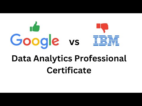 Review of Google vs IBM Data Analytics Certificate Certificate #google #dataanalytics #coursera