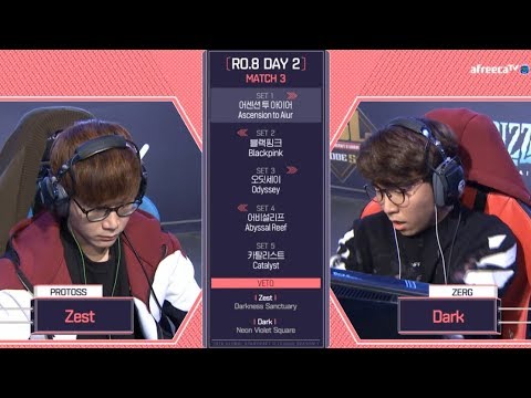 [2018 GSL Season 1]Code S Ro.8 Day2 Match1 Zest vs Dark