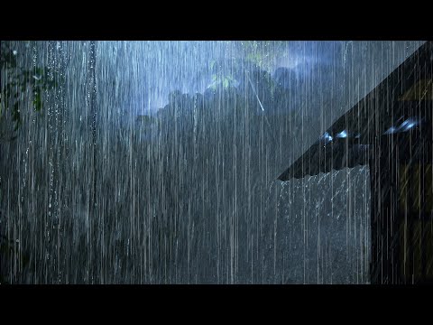 DEFEAT Insomnia in 3 MINUTES with Terrible Heavy Rain & Powerful Thunder at Night | Rain for Sleep