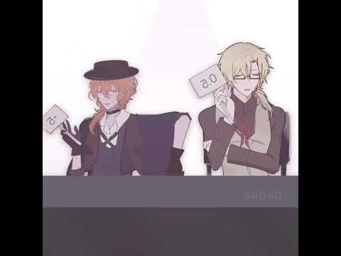 If I were Kunikida and Chuuya I’d be looking too… 🤭 #bsd #dazai #ship #gacha