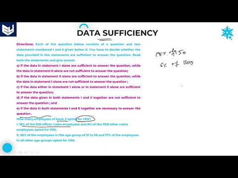 Data sufficiency | Percentages Ratios | Part 20 | Bharath Kumar