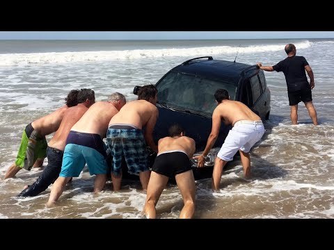 Funny Idiots on the Beach ????