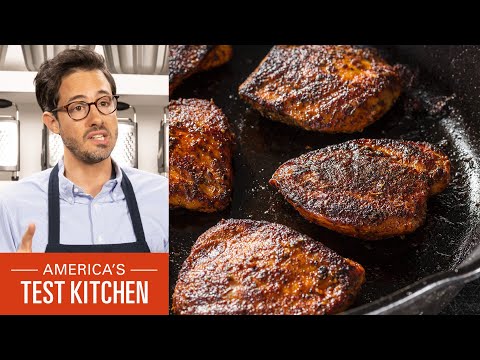 Easy Cast Iron Blackened Chicken