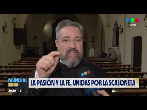 La pasión y la fe, unidas por la Scaloneta: los festejos del sacerdote en Helvecia