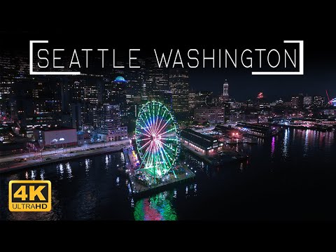 Seattle City Summer | Ambient  Lo-Fi Drone Video (4K)