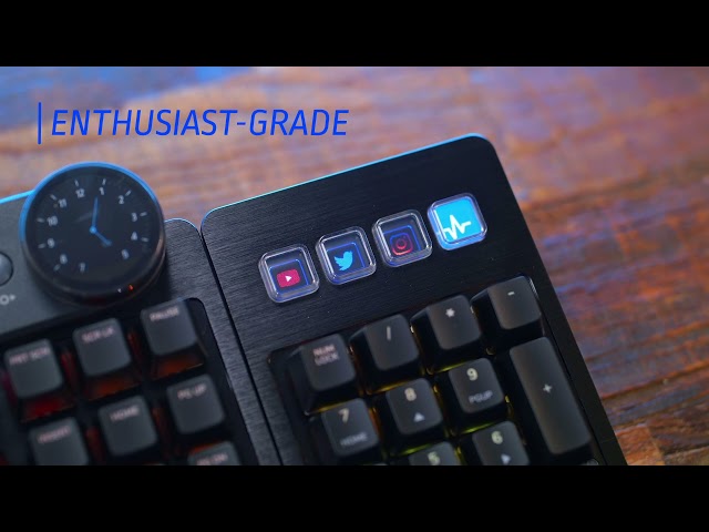 Mountain Everest Max Teclado Gaming Mecánico Custom Media Dock RGB Modular Cherry MX Brown video