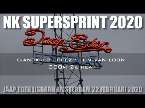 Giancarlo Lopez - Tom van Loon 300m 2e heat NK Supersprint Jaap Eden Ijsbaan Amsterdam 2020