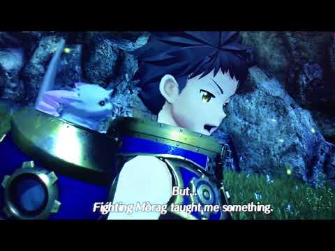 Xenoblade Chronicles 2 - Rex shoves Tora