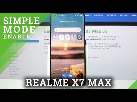 REALME X7 Max - How to Use & Manage Easy Mode