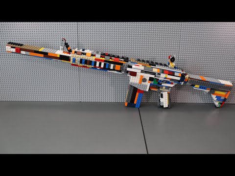 Как сделать стреляющую штурмовую винтовку из ЛЕГО