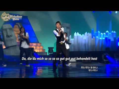 [HD Live] AJ feat. Junhyung & Doojoon - Wipe The Tears [German Subs]