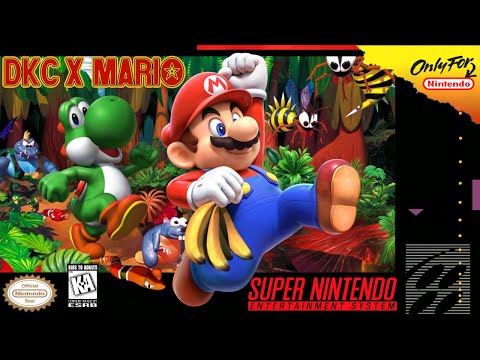 DKC X Mario - Hack of Donkey Kong Country [SNES] Longplay