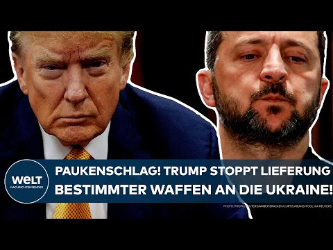 PUTINS KRIEG: Paukenschlag der USA! Donald Trump stoppt Lieferung bestimmter Waffen an Ukraine!