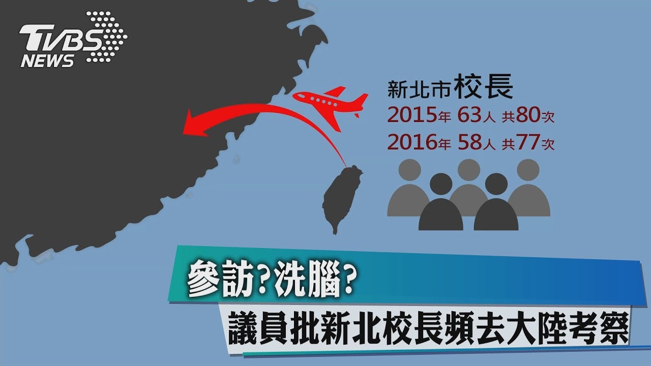 參訪？洗腦？　議員批新北校長頻去大陸考察