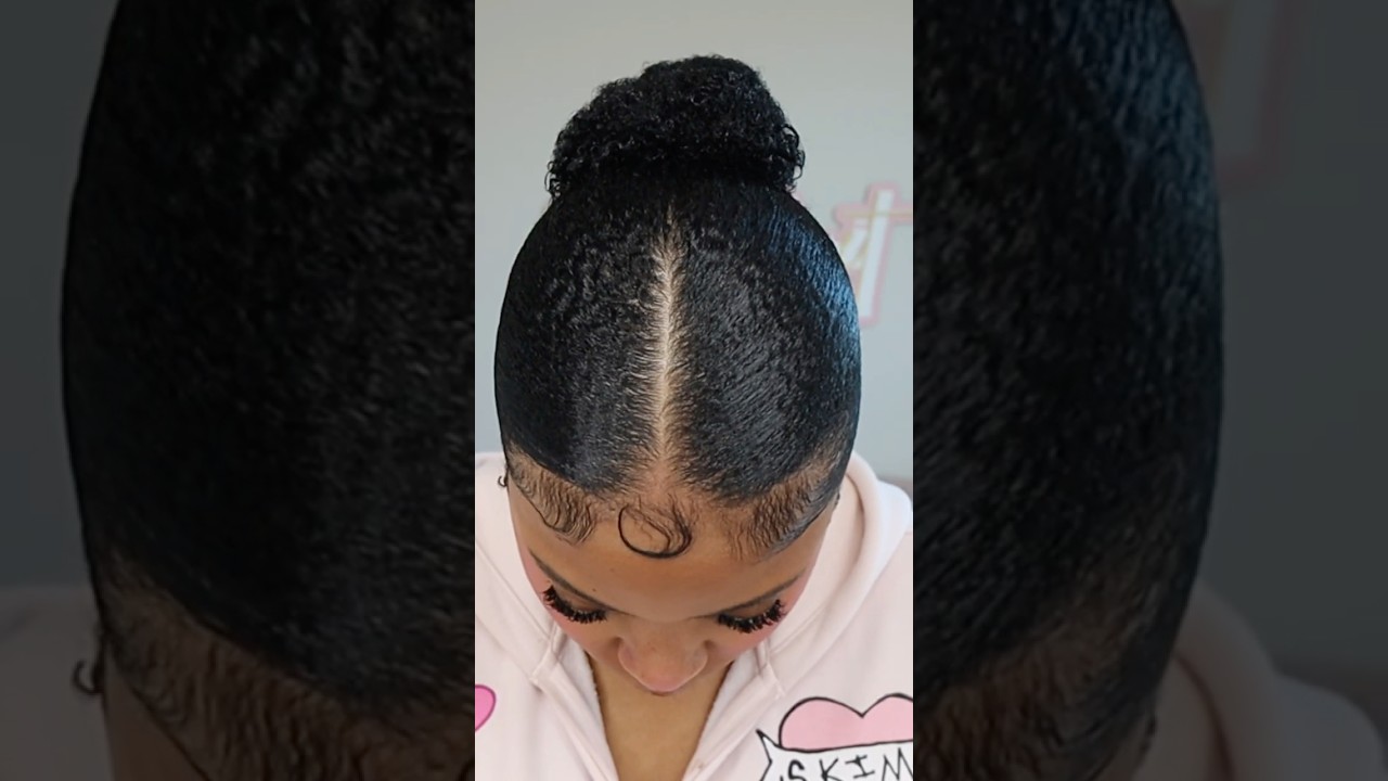 wash day to slick bun ➰💕🫧 (curly routine on type 4 hair) @sallybeauty #textureid #naturalhair